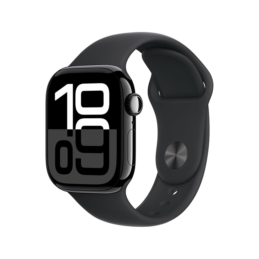 Apple Watch Series 10 Aluminum 42mm GPS + Celular Sport Band - Finish - Jet Black -Black S/M